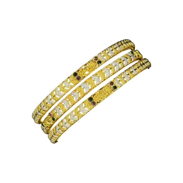 Zyroka Classic Gold-Tone Bangles