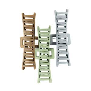 Zyroka Matte Ladder Hair Claw Clips – Set of 3