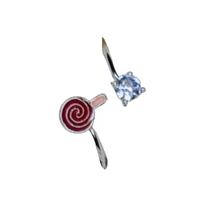 Zyroka Lollipop Sparkle Adjustable Ring
