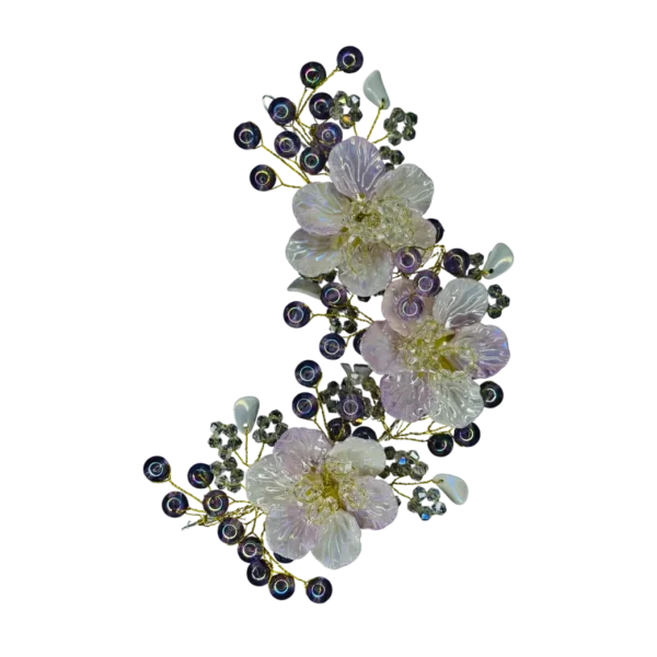 Zyroka Crystal Blossom Hair Vine