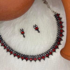 antic silver necklace