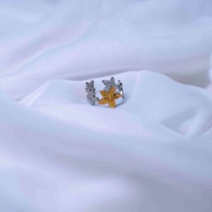 anti tarnish gold and silver finish finger ring