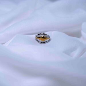 anti tarnish gold and silver finish finger ring