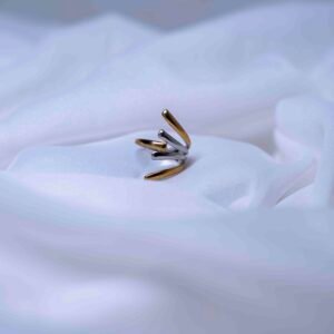 anti tarnish gold and silver finish finger ring