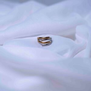 anti tarnish gold and silver finish finger ring